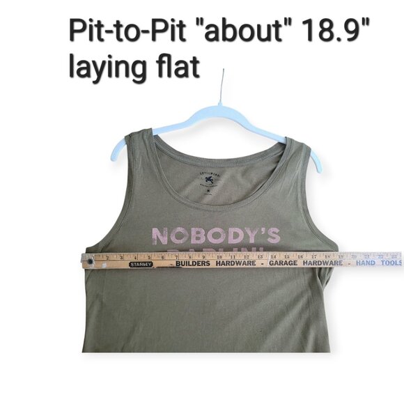 Idyllwind olive sleeveless tank top Women's size medium EUC - Picture 11 of 14